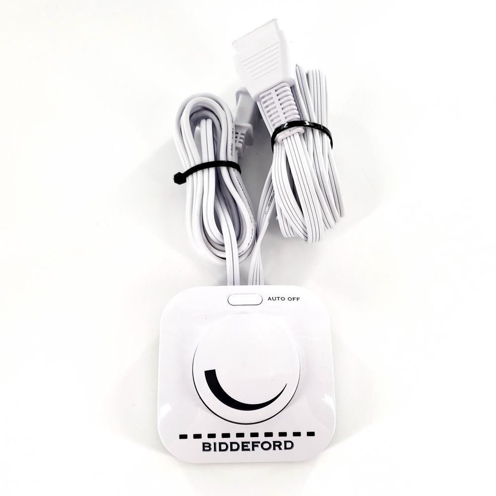 Biddeford TC11W1 Electric Heated Blanket 4-Prong Controller Remote Control White